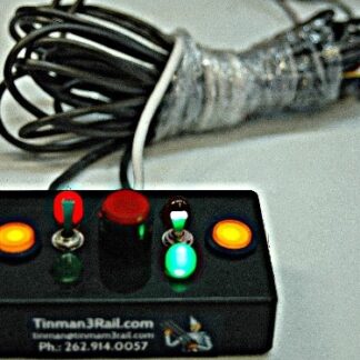 O27 Switch Control with Rob Nielson CD option for 2 Switches with 2 spur lit power on/off switches 25'heavy duty cable