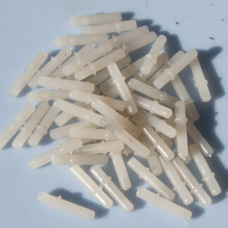 0 Gauge insulated pins 100 pcs
